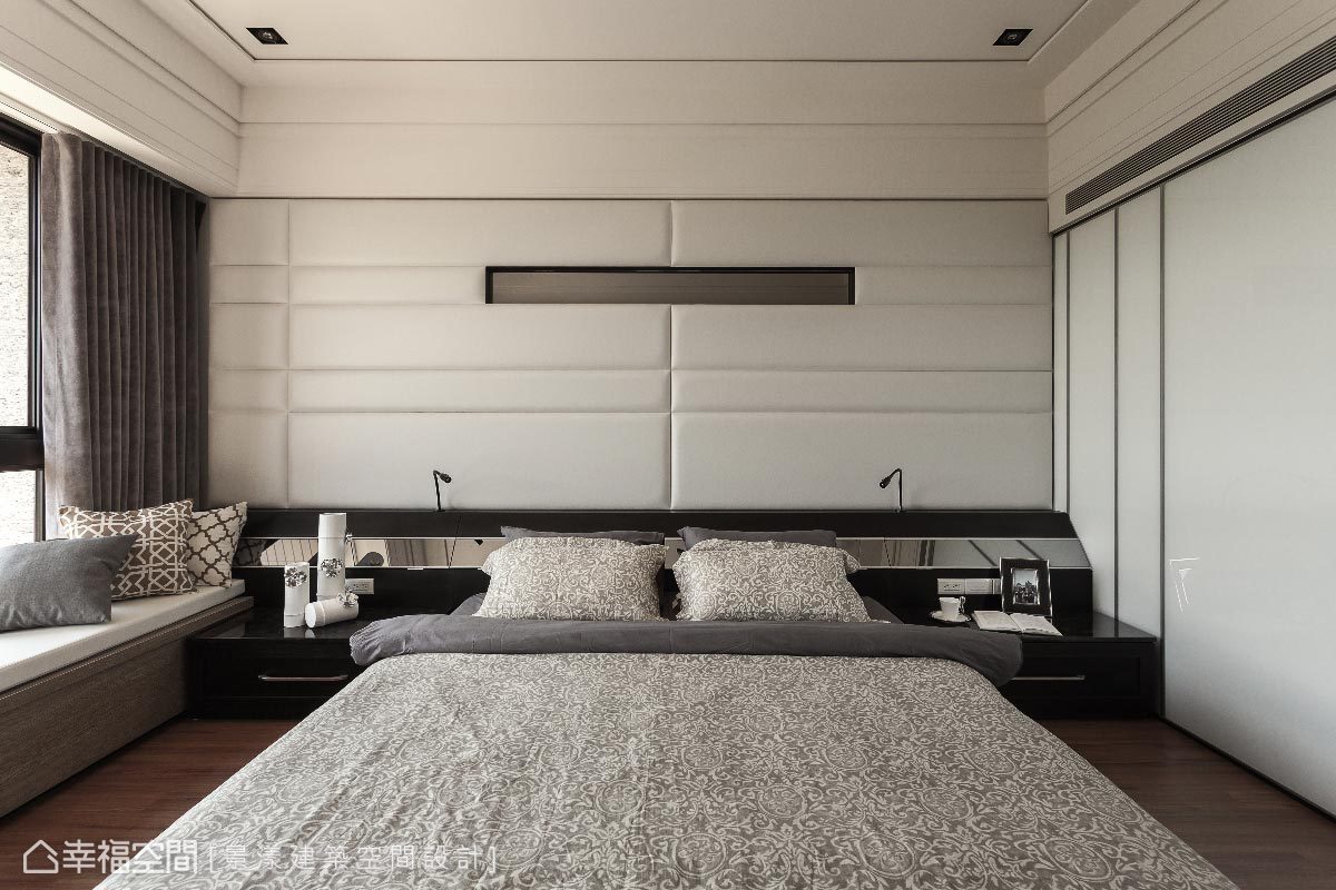 现代 三居 收纳 小资 混搭 卧室图片来自幸福空间在172平现代艺动‧欧风质韵的分享