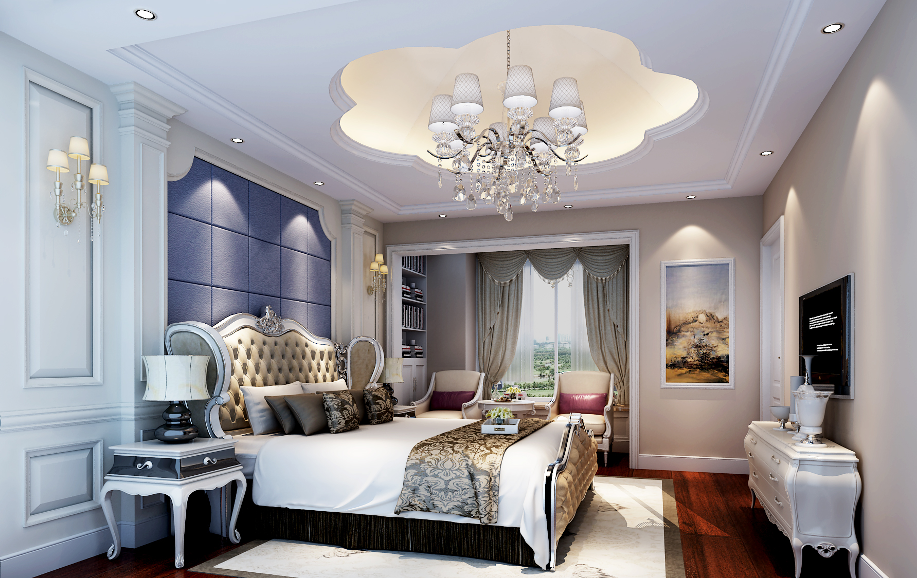 卧室图片来自上海本意空间建筑装饰有限公司在紫檀山小区01的分享