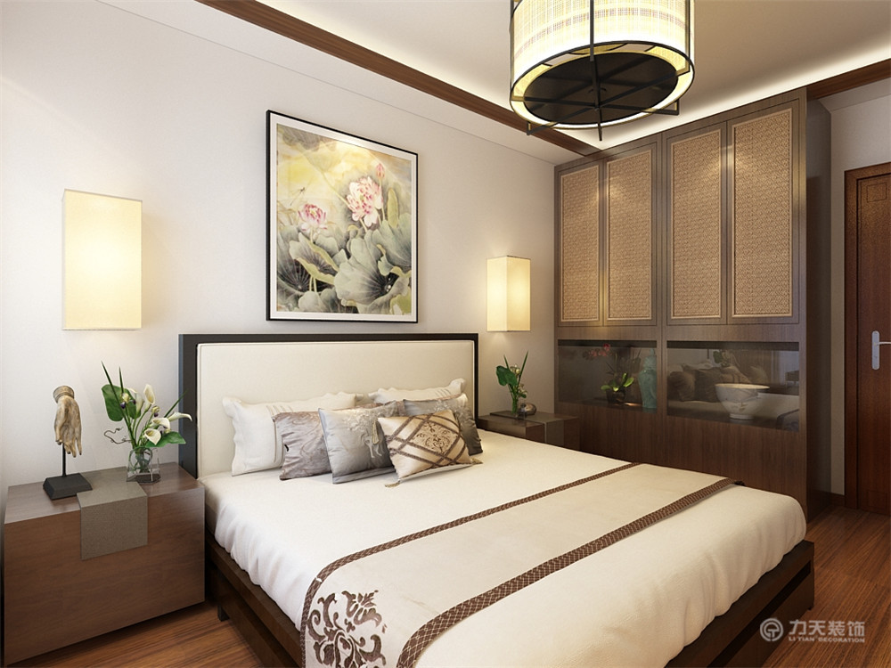 简约 卧室图片来自阳光力天装饰梦想家更爱家在中式风格 夏洛兹花园 84.42㎡的分享