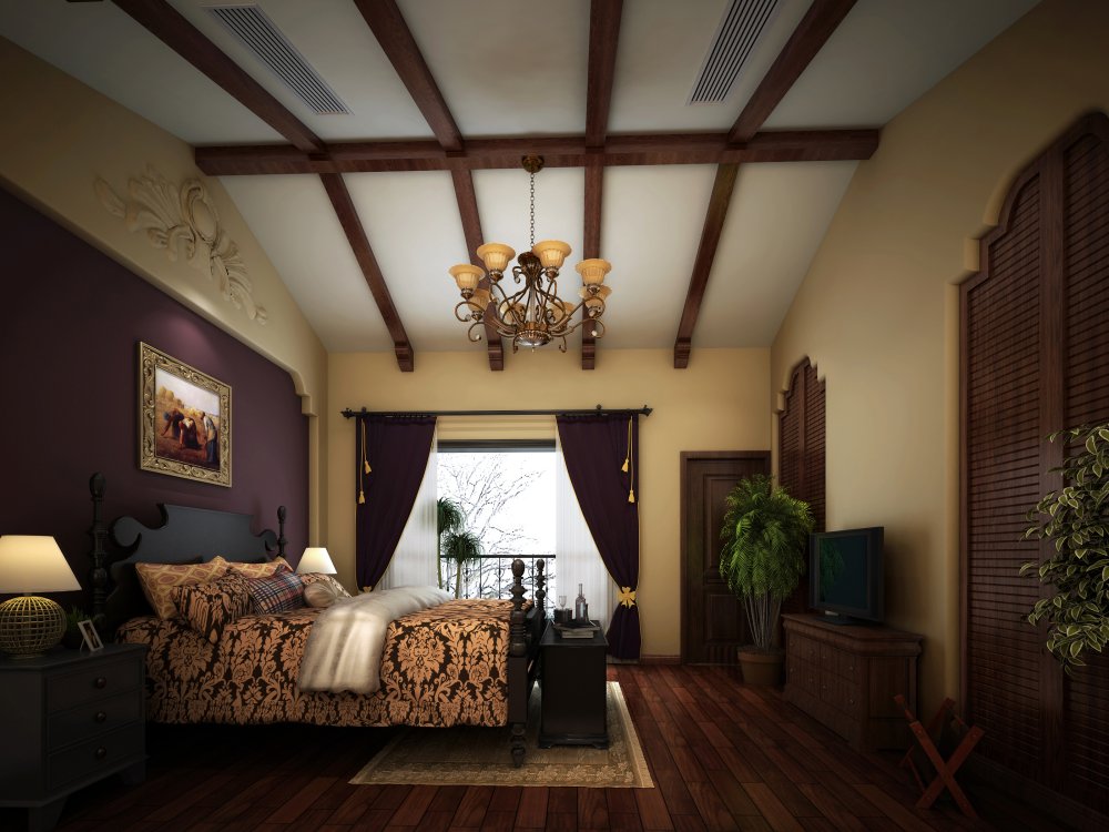 卧室图片来自宏誉装饰-Paul在鹭湖宫6区 老上海风情的分享