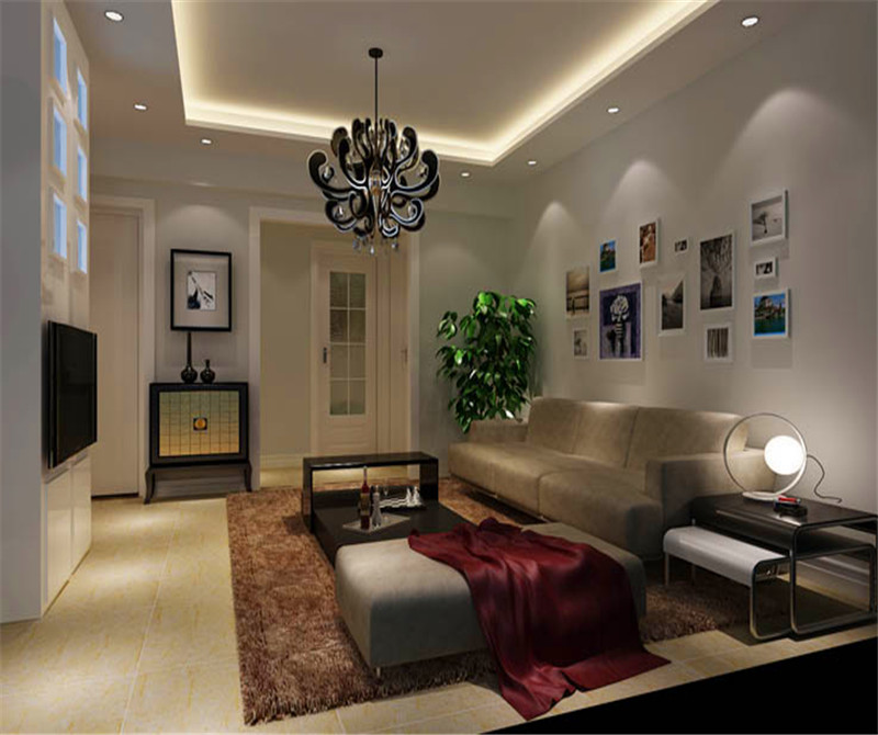 二居 公寓 现代 客厅图片来自高度国际装饰宋增会在筑华年84平米现代简约的分享