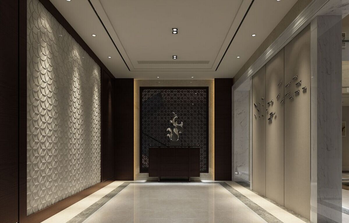 别墅 香江别墅 玄关图片来自合为国际装饰在香江联排别墅新中式风格的分享