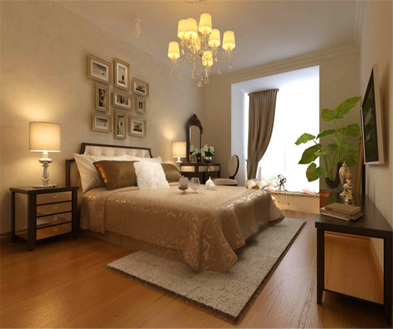 三居 简约 欧式 公寓 卧室图片来自高度国际装饰宋增会在金谷香郡150平米简欧风格的分享