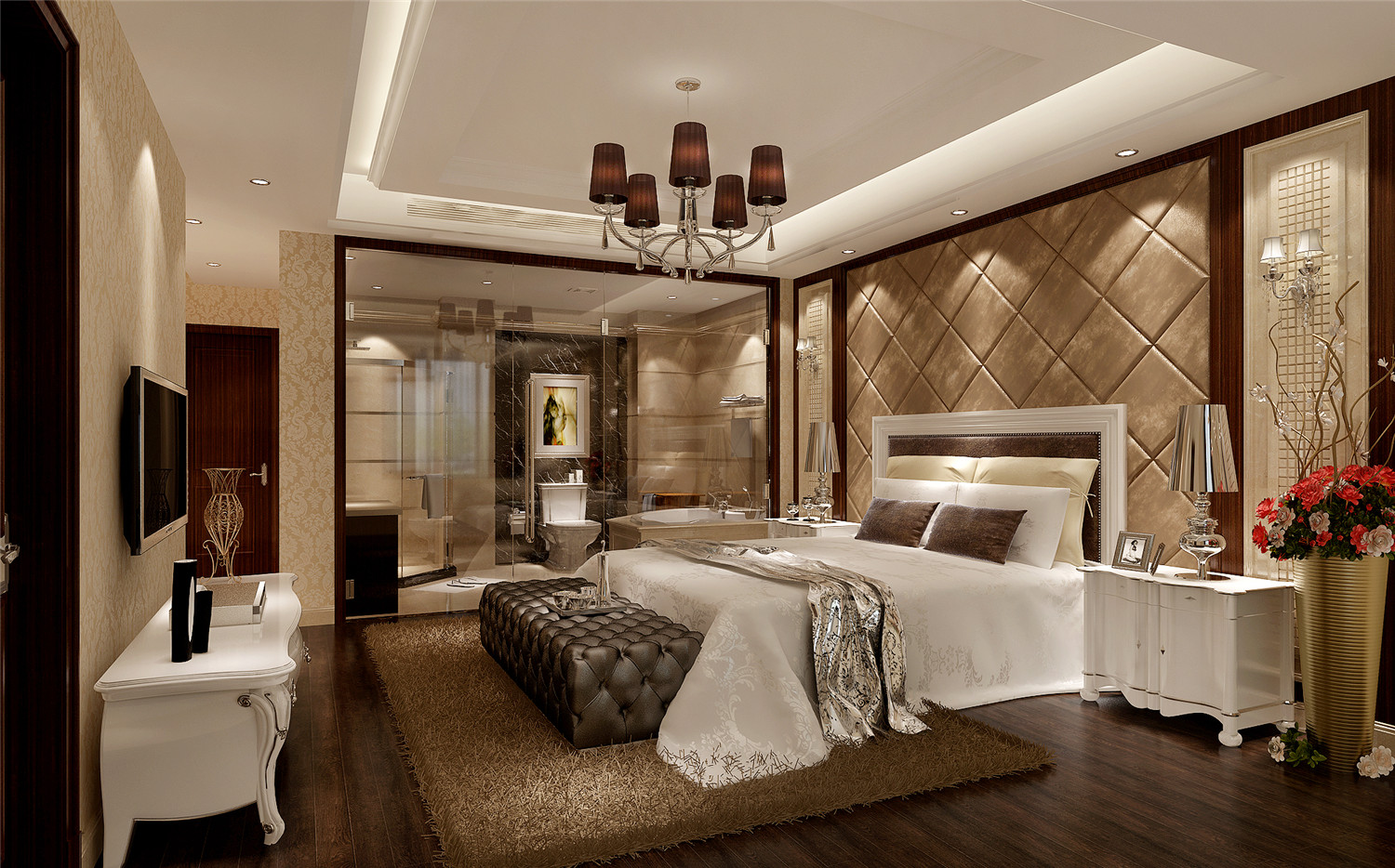 尚海湾 装修设计 现代风格 腾龙设计 林财表作品 卧室图片来自腾龙设计在尚海湾四房装修现代风格设计的分享