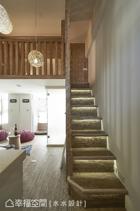 一居 复式 禅风 小户型 收纳 简约 楼梯图片来自幸福空间在17平打造日系暖暖微型公寓的分享