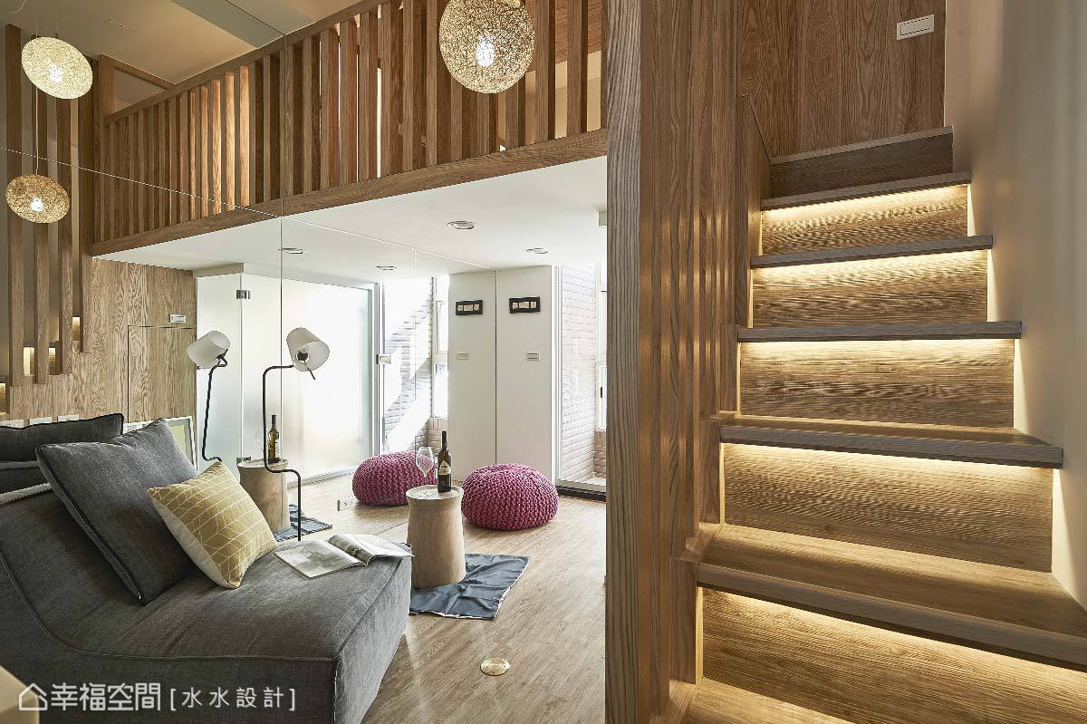 一居 复式 禅风 小户型 收纳 简约 楼梯图片来自幸福空间在17平打造日系暖暖微型公寓的分享