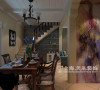 美式混搭设计托斯卡纳复式样板间——餐厅