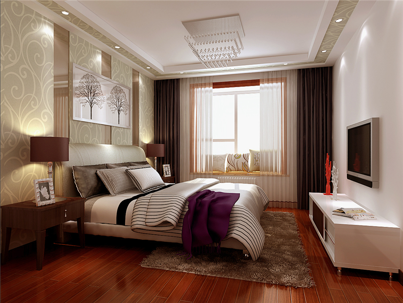 三居 白领 收纳 80后 小资 卧室图片来自实创装饰完美家装在北京华贸城137平三居北欧风格的分享