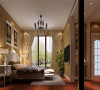 三层卧室：采用木制地板、欧式壁纸等，强调了稳重、华贵与舒适。