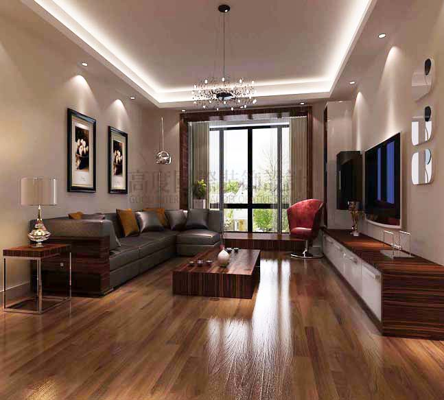 三居 公寓 客厅图片来自高度国际装饰宋增会在龙湖花盛香醍160平米现代简约的分享