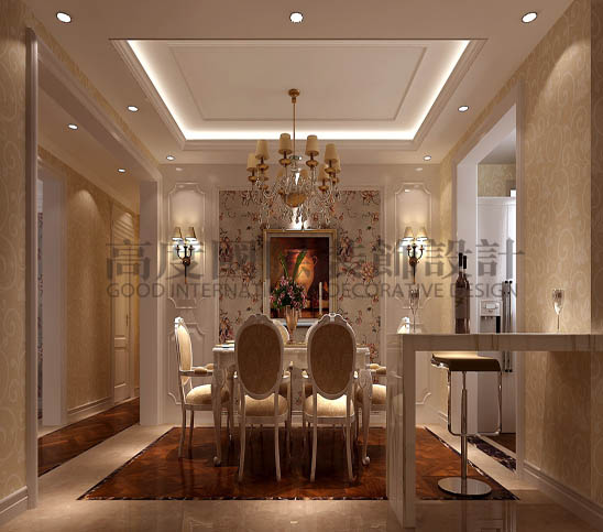 三居 欧式 公寓 餐厅图片来自高度国际装饰宋增会在影人四季150平米欧式的分享