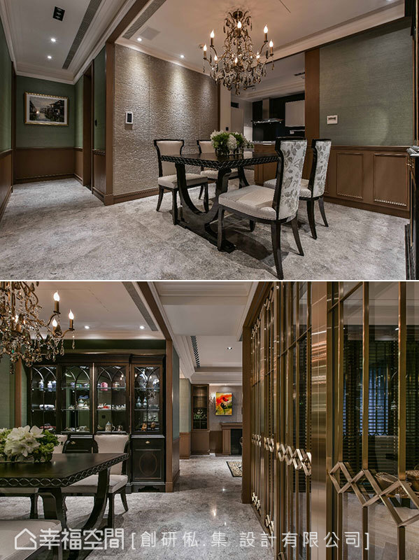 新古典 二居 收纳 简约 混搭 餐厅图片来自幸福空间在132平老英式风格的优重现的分享