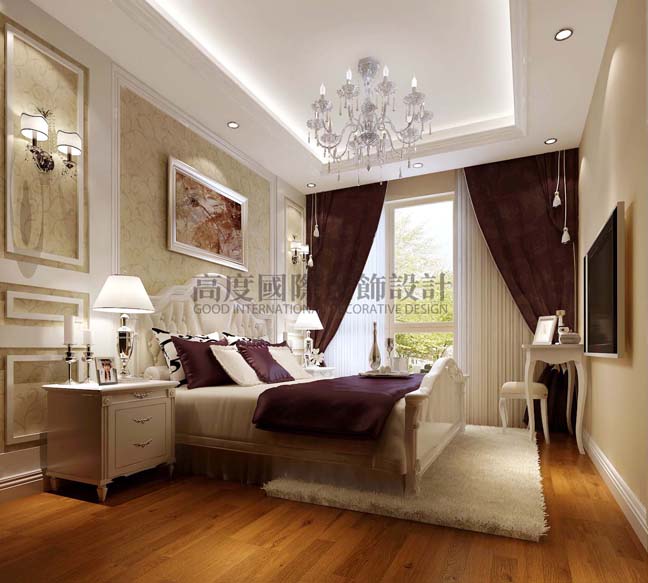 一居 欧式 公寓 卧室图片来自高度国际装饰宋增会在天润福溪大道75平米欧式的分享