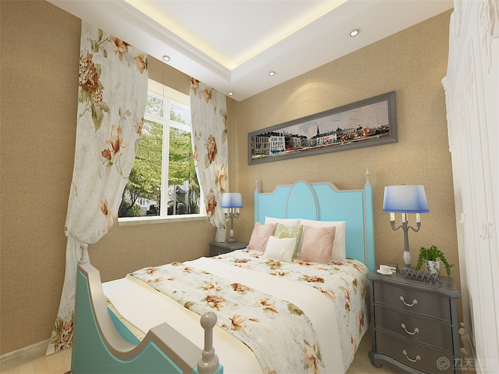 欧式 二居 白领 小资 旧房改造 卧室图片来自阳光力天装饰糖宝儿在简欧风格 | 中海复兴九里 96㎡的分享
