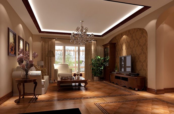 三居 托斯卡纳 客厅图片来自高度国际装饰宋增会在鲁能七号院140平米托斯卡纳式的分享
