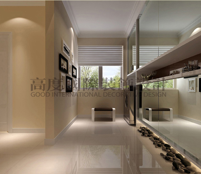二居 公寓 现代 玄关图片来自高度国际装饰宋增会在泊岸工地100平米现代风格的分享
