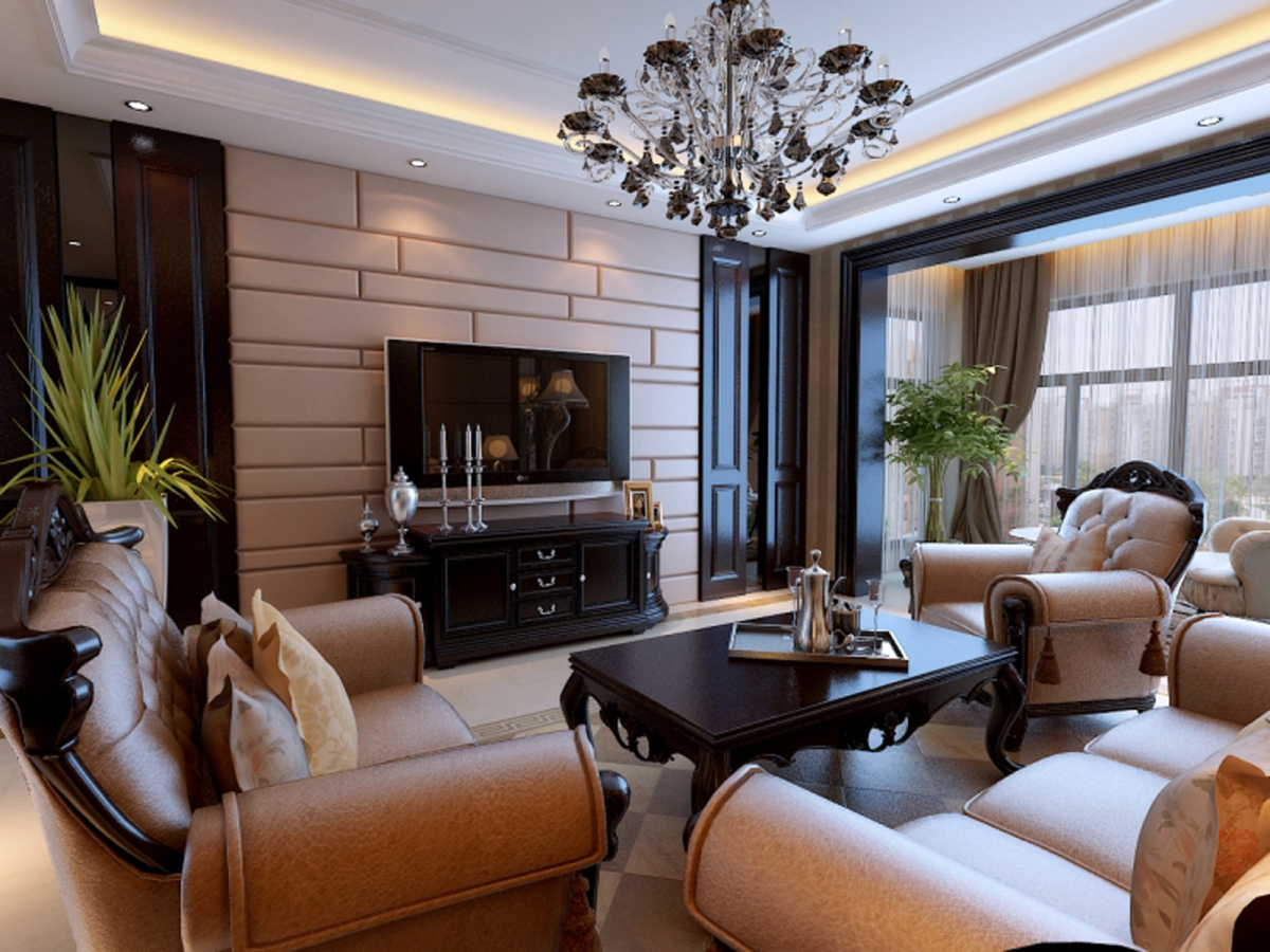 欧式 三居 白领 收纳 旧房改造 客厅图片来自合肥实创装饰李东风在欧式新古典风格装修的分享