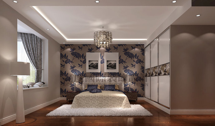 现代 简约 三居 公寓 卧室图片来自高度国际装饰宋增会在中铁花语城148平米现代简约的分享