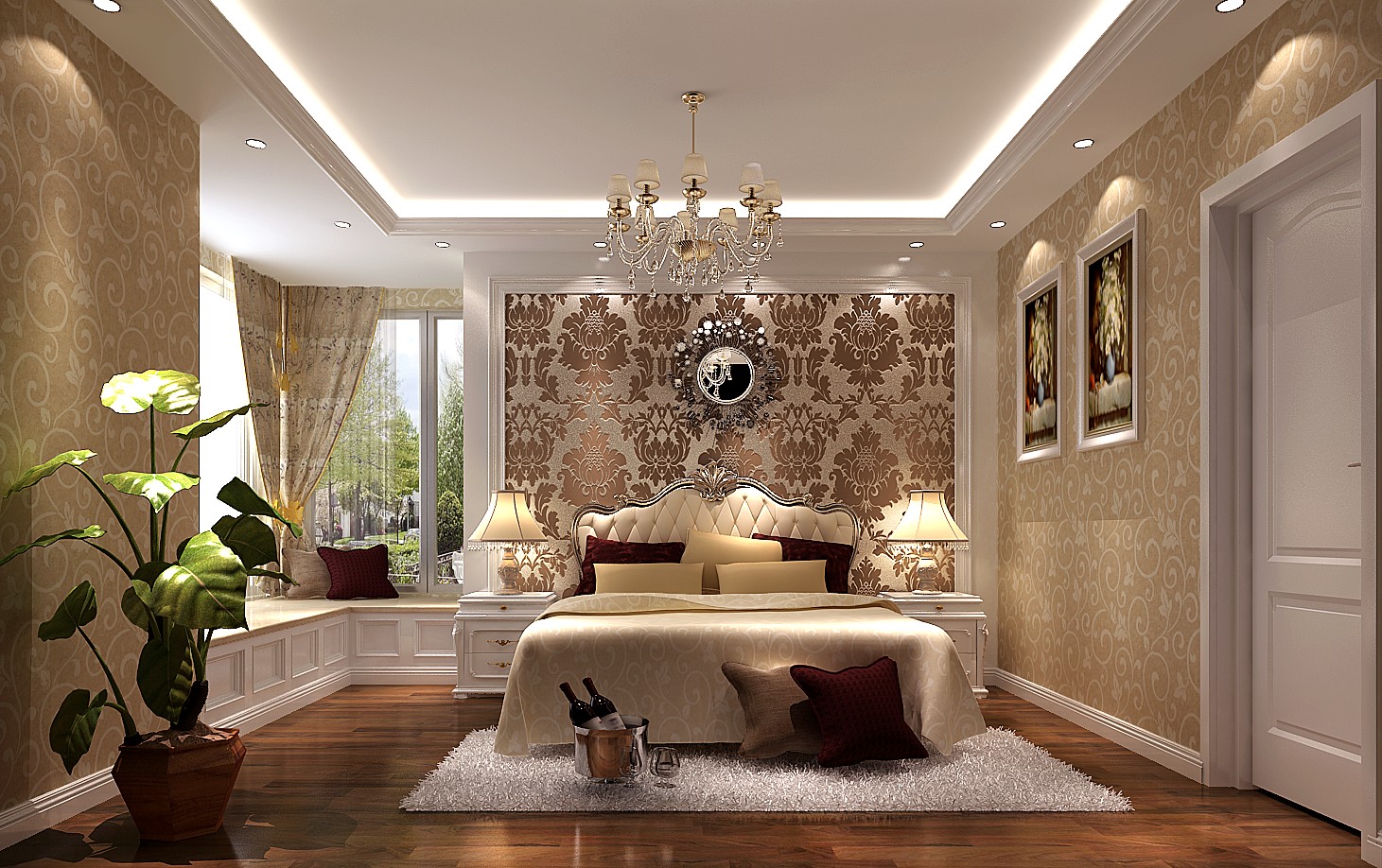简约 三居 公寓 卧室图片来自高度国际装饰宋增会在K2清水湾120平米北欧极简的分享