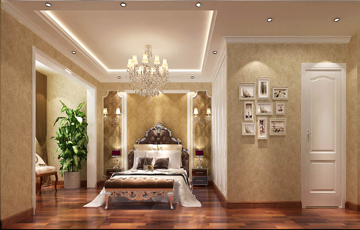 简约 欧式 公寓 白领 收纳 80后 小资 卧室图片来自北京高度国际---小吴在190㎡简欧风格公寓的分享