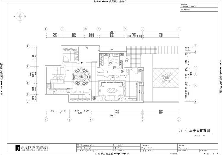 欧式 三居 地上一层地 户型图图片来自高度国际装饰宋增会在顺鑫花语城166平米欧式风格的分享