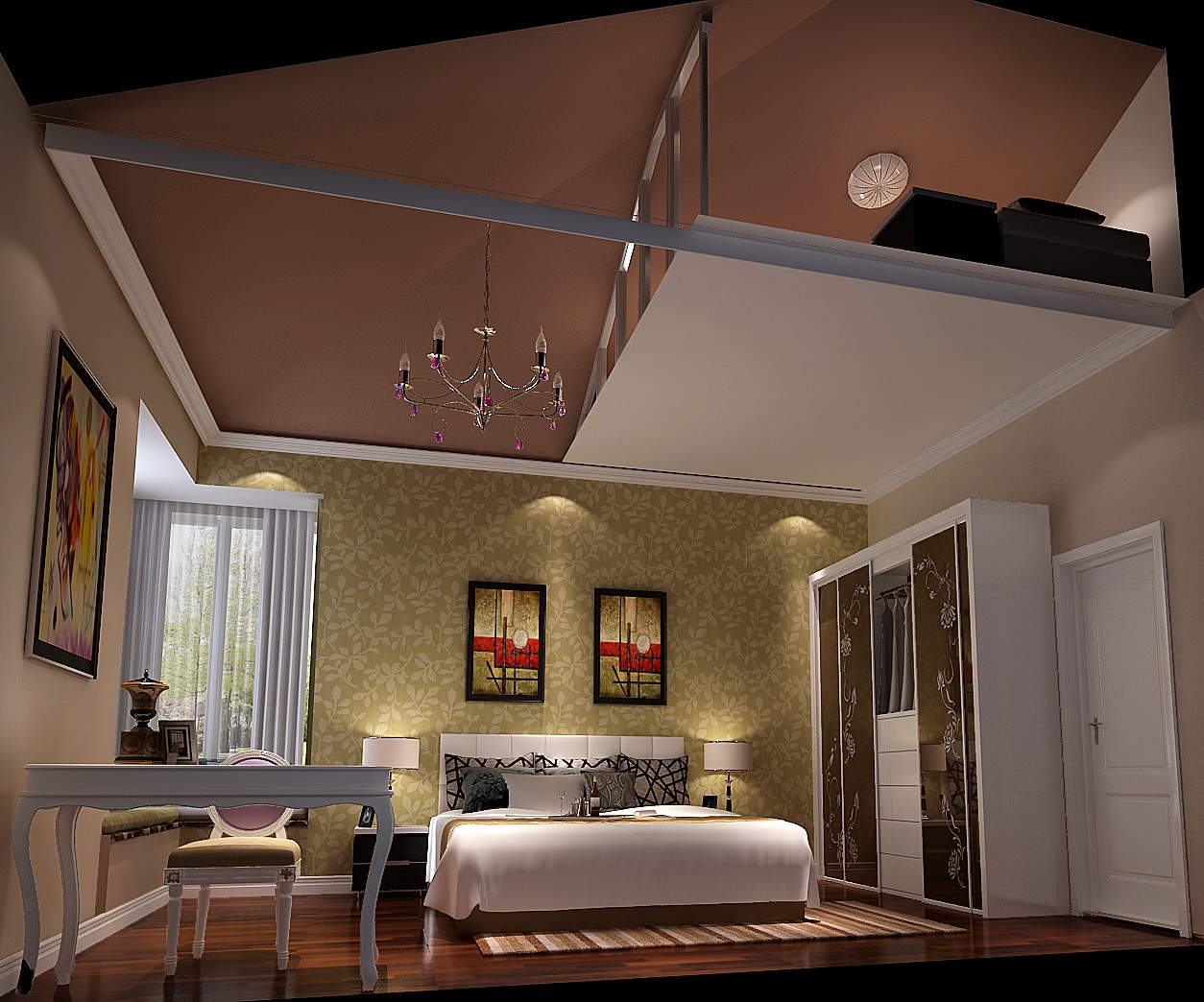 二居 简约 公寓 改装 卧室图片来自高度国际装饰宋增会在正源尚风尚水70平米简约风格改装的分享