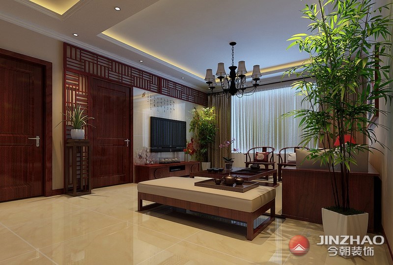 中式 客厅图片来自阿布的小茅屋15034052435在时尚中式--明泰领秀长风160平米的分享