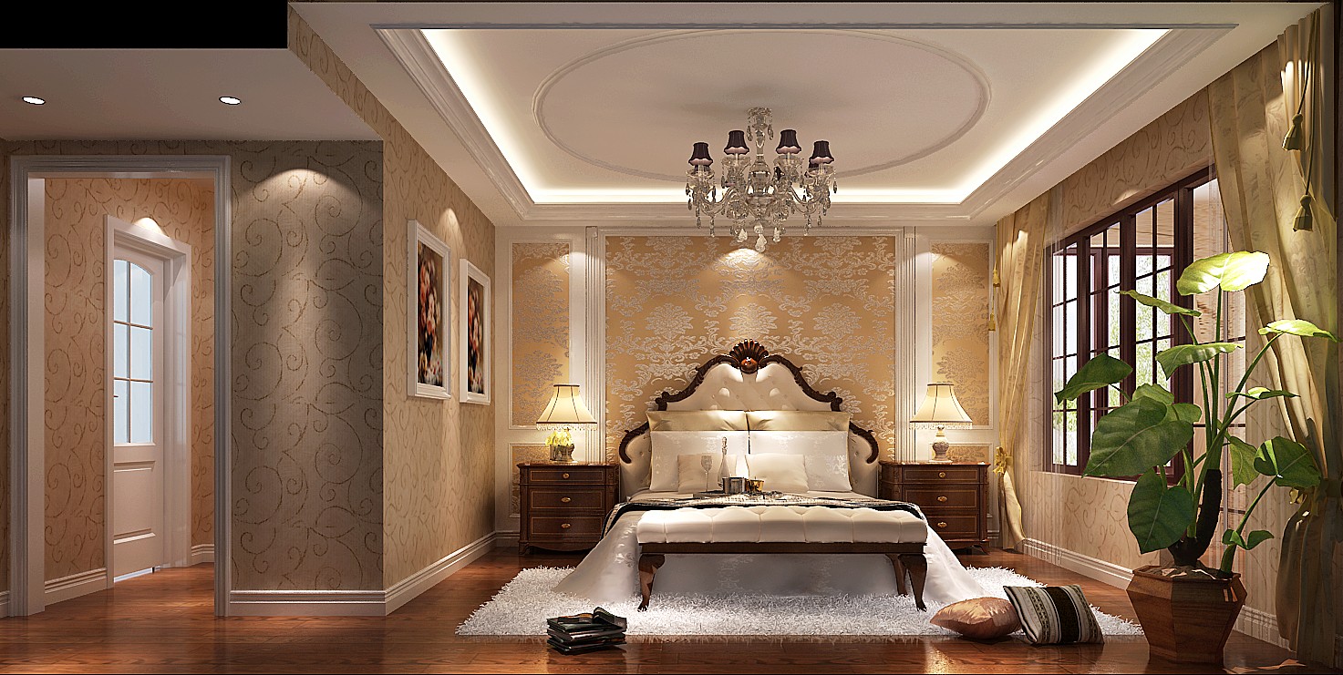 五居 欧式 花园洋房 卧室图片来自高度国际装饰宋增会在金融街金色漫香苑190平米欧式的分享