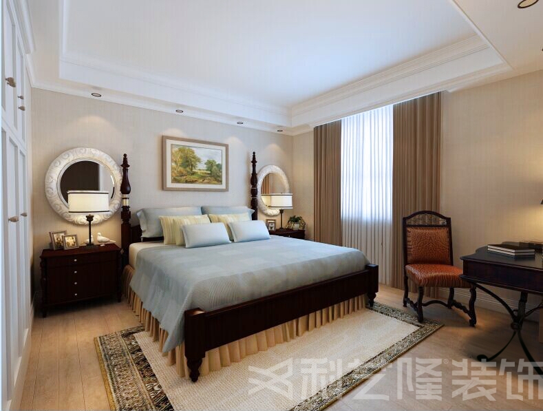 卧室图片来自天津科艺隆装饰在远洋万和城-欧式风格-240㎡的分享