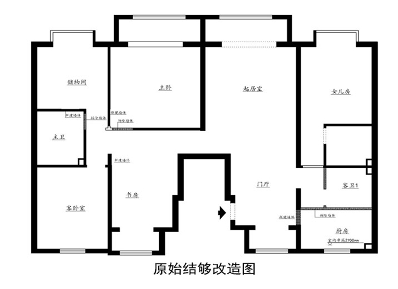 白领 收纳 80后 小资 户型图图片来自实创装饰完美家装在北京山语城170平三居北欧风格的分享