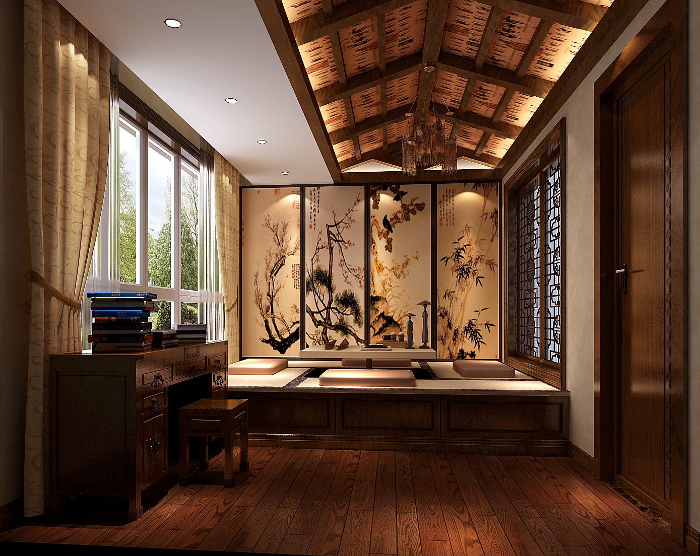 图片来自四川金标装饰别墅装修设计在新中式3的分享