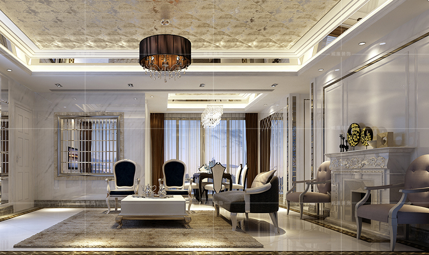 青岛装修 简欧 装饰公司 客厅图片来自青岛威廉装饰在中海临安府简欧风格设计的分享