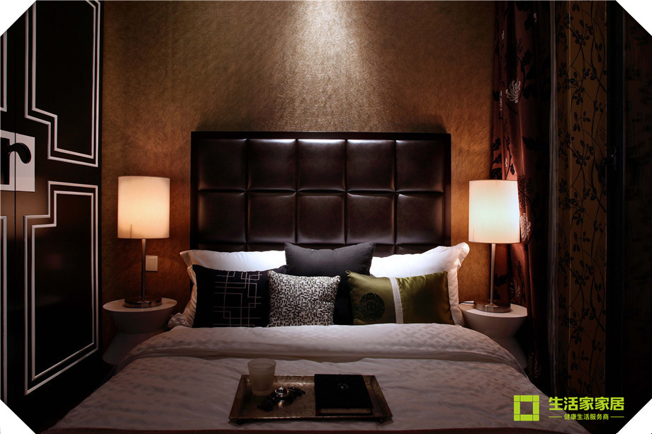 卧室图片来自天津生活家健康整体家装在南益名士华庭，新中式风格！的分享