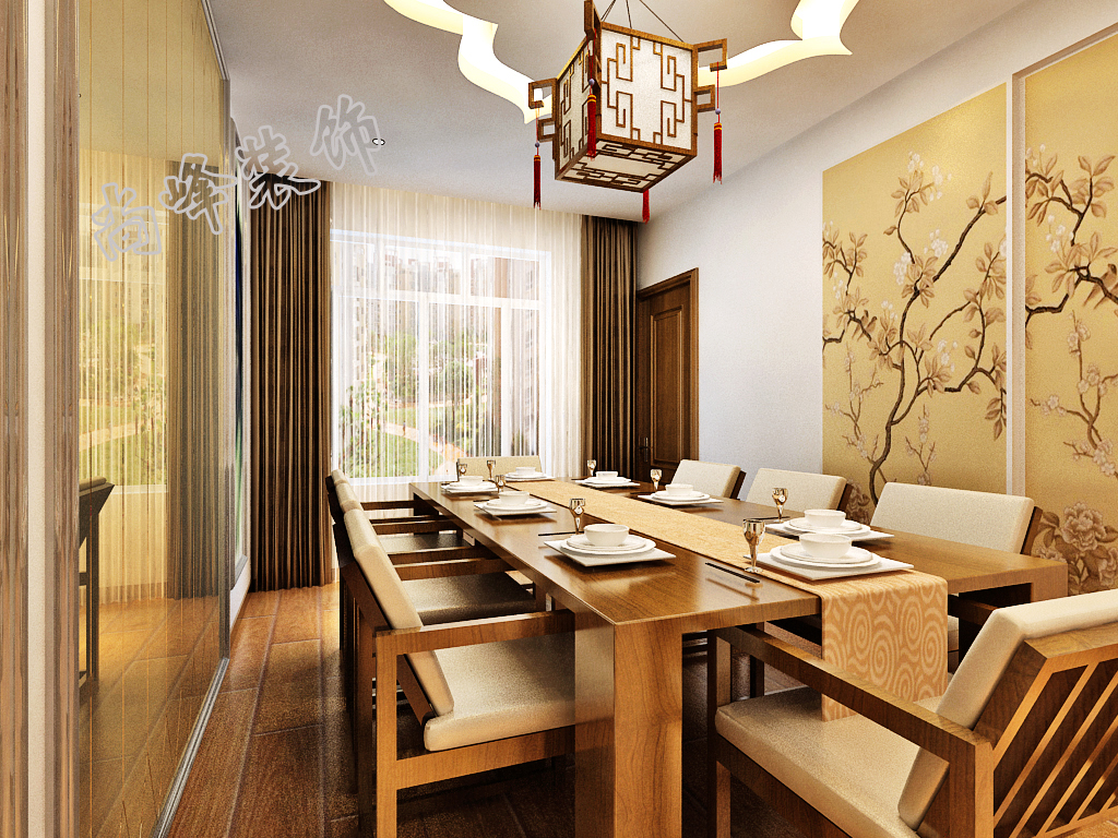 新中式风格 餐厅图片来自尚峰装饰在新中式风格的分享