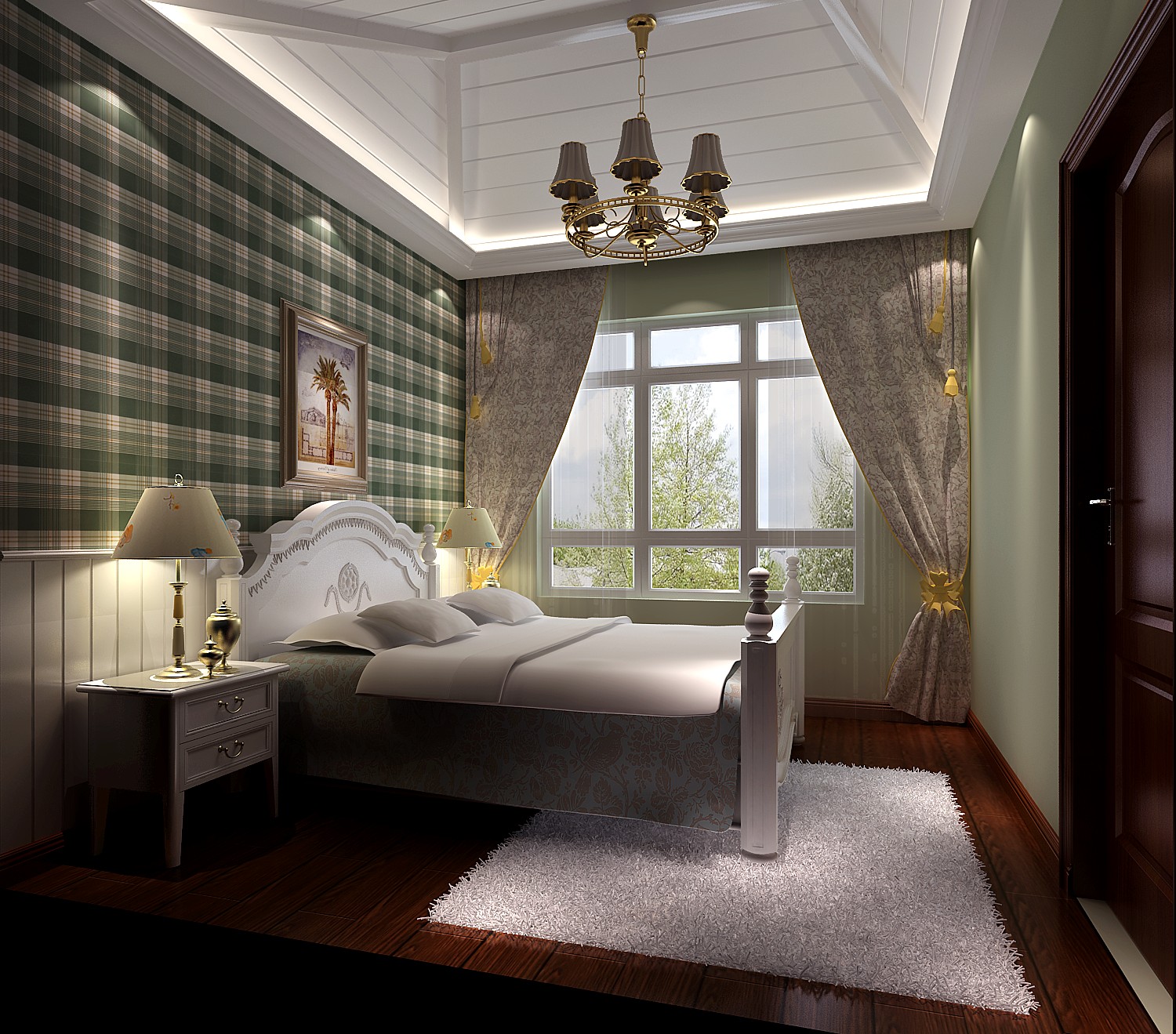 五居 托斯卡纳 公寓 卧室图片来自高度国际装饰宋增会在鲁能七号院174平米托斯卡纳的分享