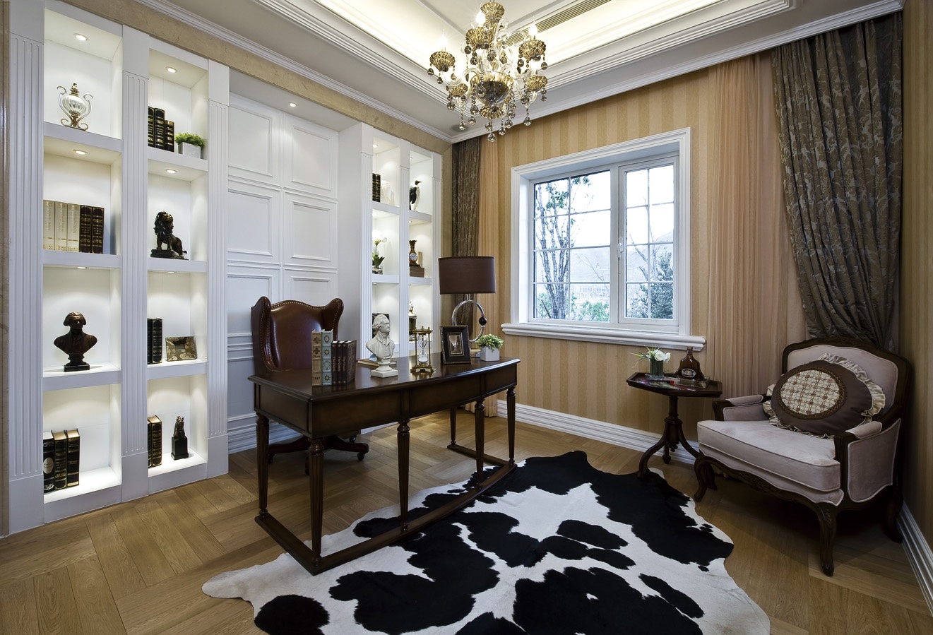 欧式 奢华 公寓 沪上名家 书房图片来自沪上名家装饰在欧罗巴洲的美的分享