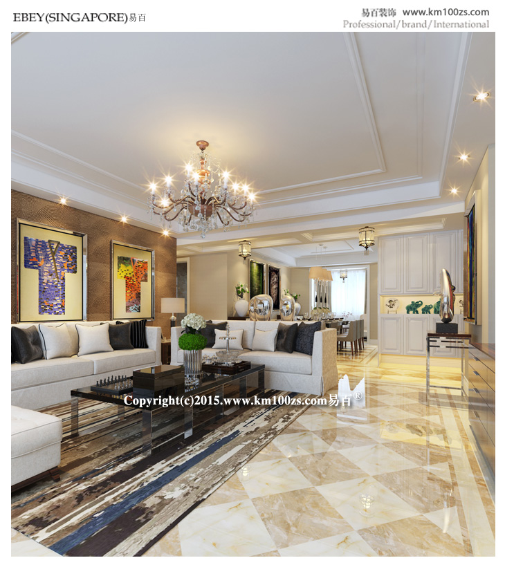 客厅图片来自昆明易百装饰-km100zs在中洲阳光210平米现代风格的分享