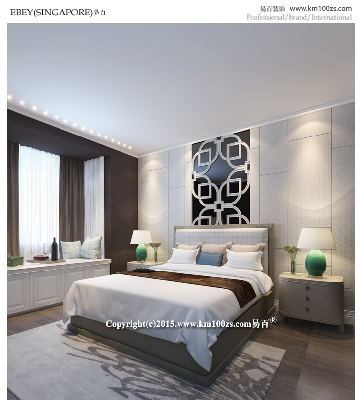 卧室图片来自昆明易百装饰-km100zs在盛唐城135平米现代风格的分享