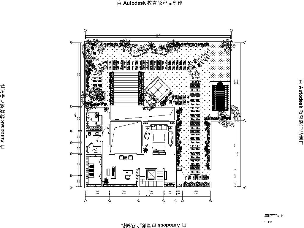 独栋 别墅 六居 户型图图片来自高度国际装饰宋增会在北京院子1064平米中式风格的分享