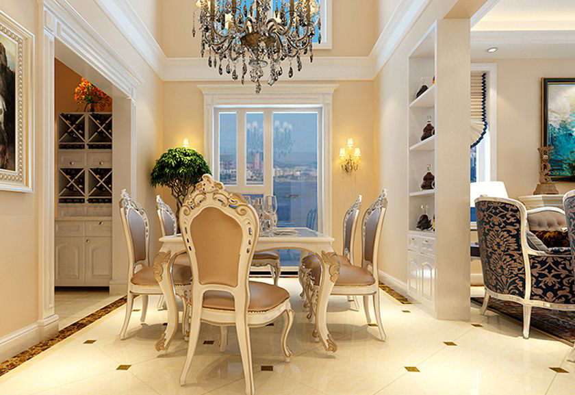 简约 欧式 别墅 白领 收纳 80后 小资 餐厅图片来自实创装饰百灵在首开璞瑅墅243平米法式装修设计的分享