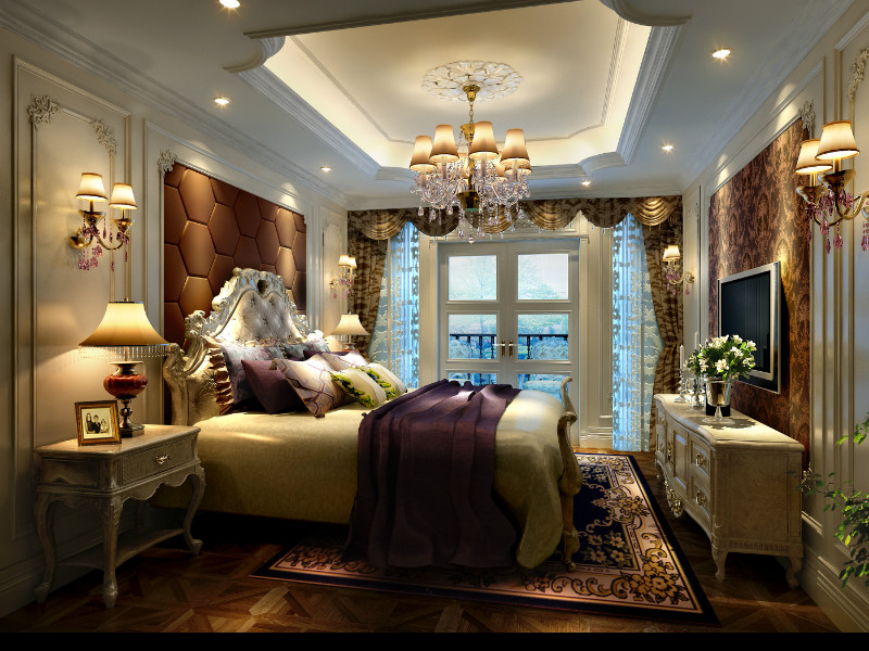 欧式 别墅 浪漫 高贵 典雅 艺术 卧室图片来自北京高度国际---小吴在艺术天堂--东方普罗旺斯的分享