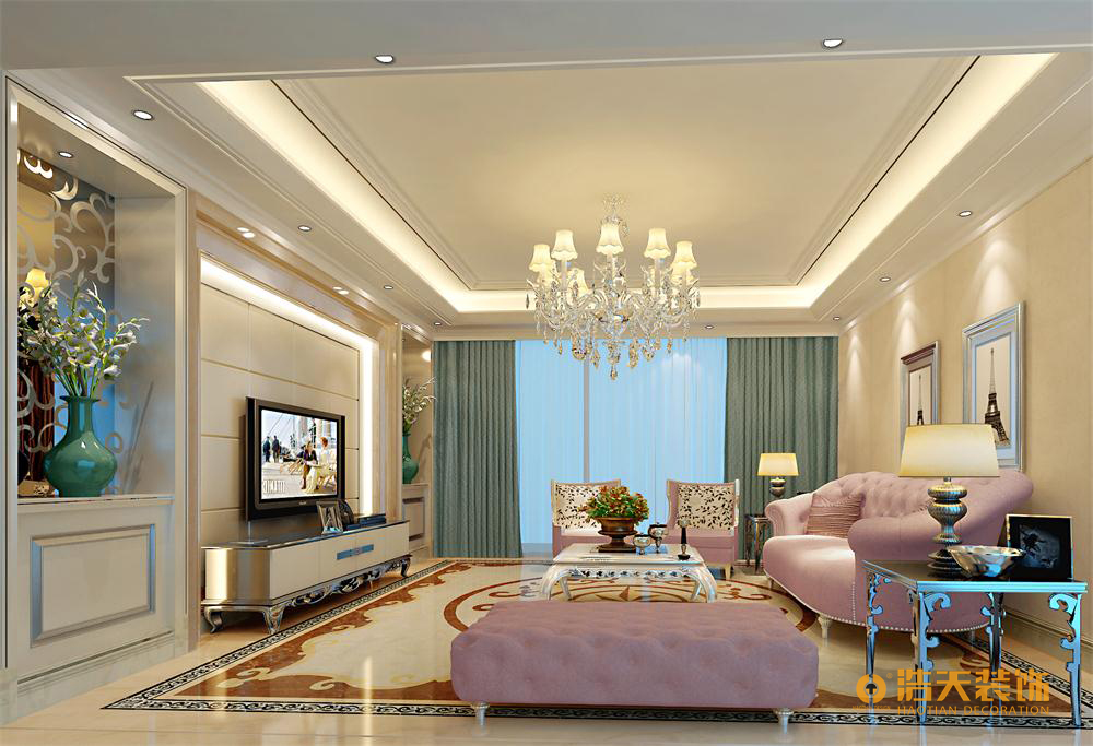 客厅图片来自深圳市浩天装饰在天御香山豪庭-陈姐的分享