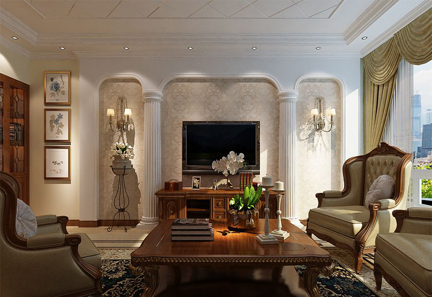 简约 美式 三居 白领 收纳 80后 小资 客厅图片来自实创装饰百灵在惬意的美式生活的分享