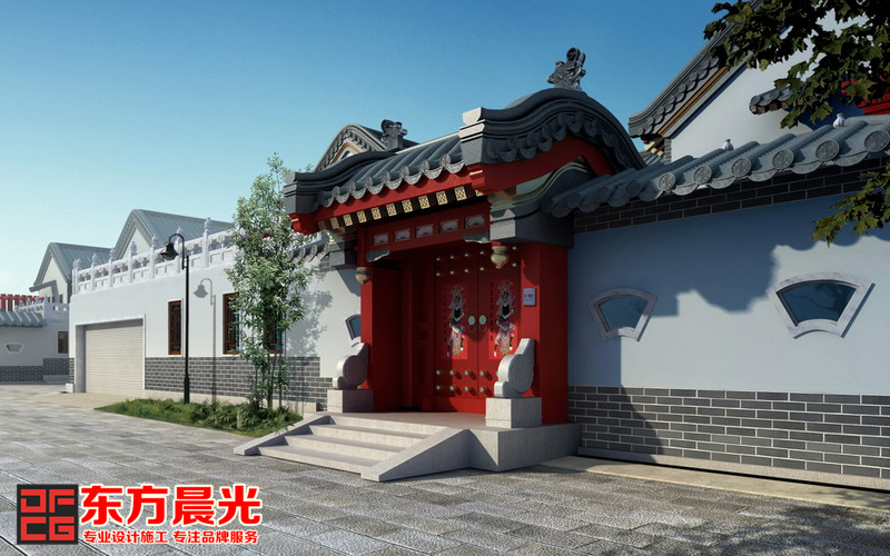四合院 别墅 中式 简约 效果图 设计 古建筑 其他图片来自北京东方晨光装饰公司在四合院古建筑设计效果图的分享