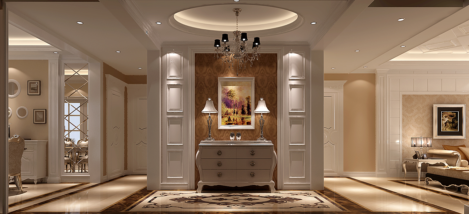 四居 公寓 欧式 玄关图片来自高度国际装饰宋增会在K2玉兰湾180平米欧式风格的分享