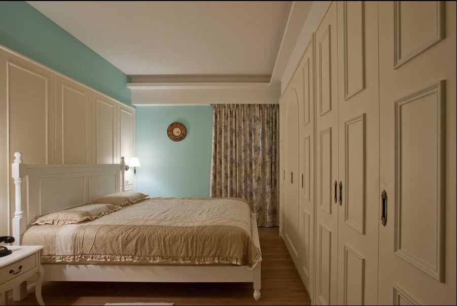 田园 三居 旧房改造 卧室图片来自过家家装饰在129平米20万元三居室田园风的分享