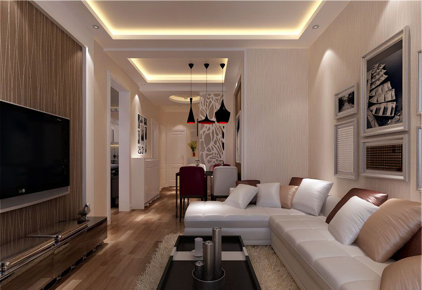 简约 三居 白领 收纳 80后 小资 客厅图片来自实创装饰百灵在低调奢华的现代简约风的分享