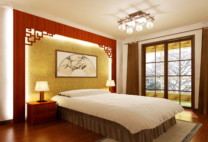 简约 中式 五居 白领 收纳 80后 小资 卧室图片来自实创装饰百灵在明清古典中式的分享