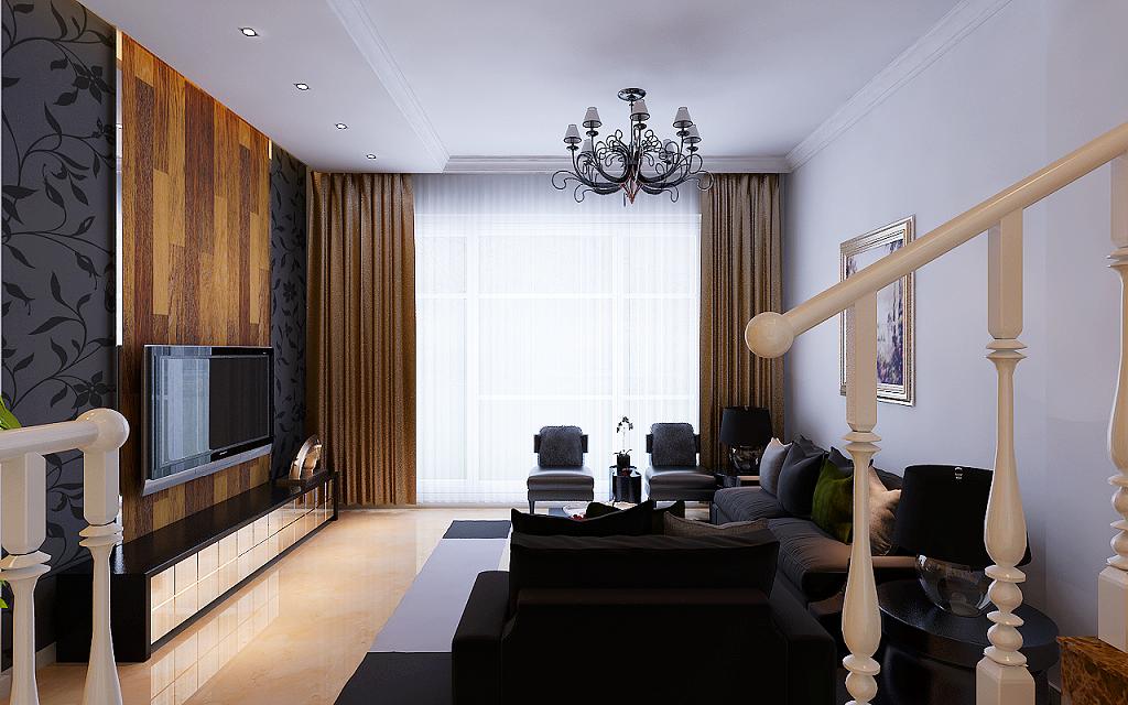 简约 四居 原香墅 客厅图片来自百家设计小刘在原香墅160平现代风格的分享