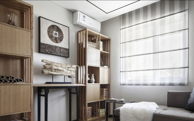 三居 新中式风格 实创装饰 书房图片来自上海实创-装修设计效果图在新中式风格细线条内敛的空间的分享
